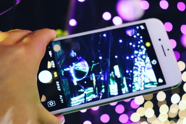 イルミネーションをスマホできれいに撮影する方法